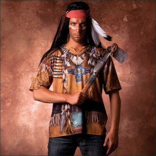 Indianer Shirt Indianerkostüm Kostüm Herrenkostüm Faschingskostüme