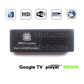 MK808 Dual Core Android 4 1 Jelly Bean TV BOX RK3066 Cortex A9 Mini PC