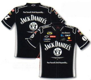 NASCAR Racing Team JACK DANIELS CLINT BOWYER Mens Black Pit Crew SHIRT