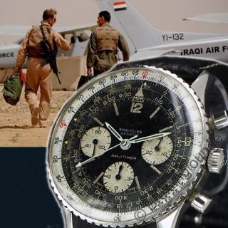 BREITLING Uhr 1. Generation Navitimer 806 Iraqi Airforce aus 1965