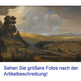 Altes Eifel Gemälde auf Holz bei Bad Bertrich monogr. 19. Jh
