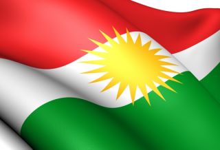 Wandtattoo/Aufkleber Kurdistan Kürt Kurdische Fahne Flag Flagge