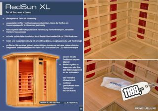 Infrarotsauna Infrarot Wärmekabine Sauna + viele Extras