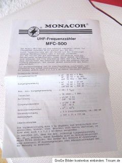 MONACOR UHF Frequenz Zähler MFC 500 in Originalkarton mit