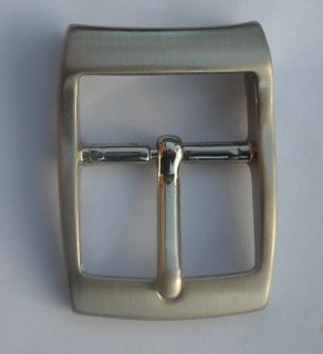Boucle ceinture métal argenté satiné 4.5x6cm pour lanière 35mm x01