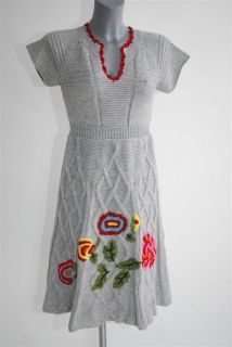 Strickkleid von DESIGUAL, niedlich kurzärmelig, in angesagtem Grau