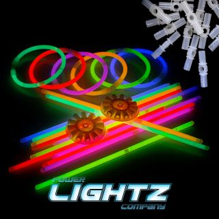 1000 Knicklichter, Glowsticks, 2000 Teile, Leuchtstäbe, 6 FarbMIX