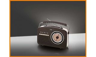Clatronic TR 825 braun beige   tragbares Nostalgie Radio, Retro Koffer