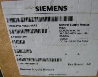 SINAMICS S120 Control Supply Modul  6SL3100 1DE22 0AA1  NEU 