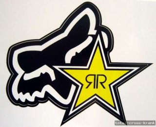 Fox Racing Aufkleber Sticker 15 x 13 cm Rockstar Energy Motocross MTB