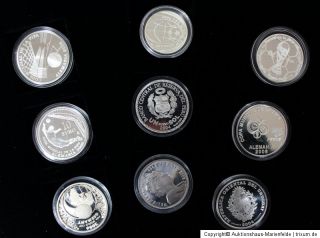 18 offizielle Silber Gedenkmünzen Silbermünzen Fifa 2006 vorwiegend