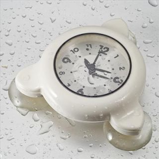 Bathroom Shower Kitchen Clock waterproof watch WHITE