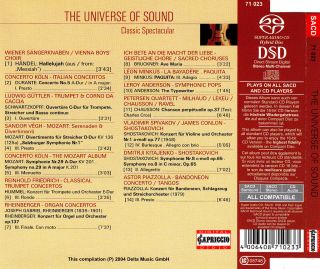 THE UNIVERSE OF SOUND   SACD   CLASSIC SPECTACULAR
