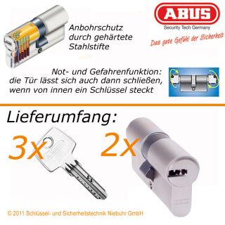 2x ABUS EC550 gleichschließend Profilzylinder Schloss Zylinder