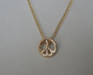 Make a wish Peace Kette filigran gold charm necklace