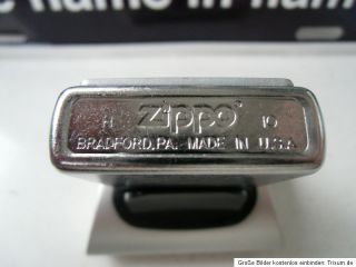 Siebieten auf ein wunderschönes original Zippo Feuerzeug mit Emblem