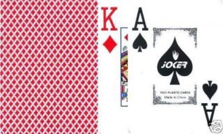 BIRD 888 Profi Pokerkarten 100% Plastikkarten rot