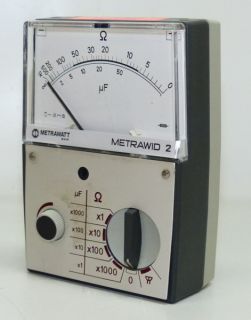 METRAWID 2   kleines µF Meter und Ω Meter   Batteriebetrieben (896