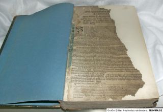 Die Bibel antik alt von 1724 D. Martin Luthers Vorrede auf das alte