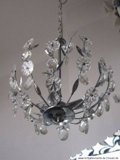 schöner Kronleuchter silber, Kristall, nice chandelier silver