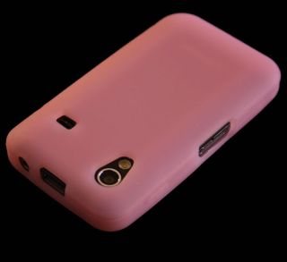 Ace Silikon Gummi Hülle Tasche Rosa Pink + Schutzfolie #908