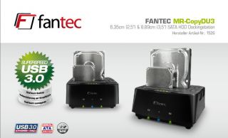 FANTEC MR CopyDU3 DOCKING STATION   2,5 & 3,5 HDD, USB3.0, Clone