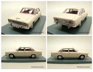 Ford P7a 20M 1968 weiß, Modellauto 143 / Neo Scale Models