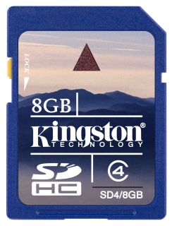 Kingston 8GB Secure Digital Card SD SDHC Flash Memory Camera Photo GPS