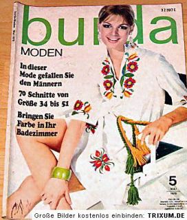 Burda ModenSommer Mode Mai 1970 , Schnittmuster