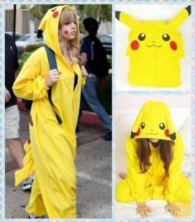 Pokemon Pikachu Japan Anime Costume Animal Cosplay Kigurumi Pajamas S