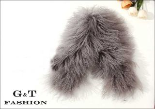 0382 Echte Mongolische Pelz Fell Krawatten Schal Tuch Tücher Stola