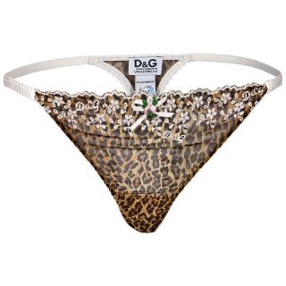 Dolce & Gabbana D&G Damen String Tanga Leopard S M L XL NEU
