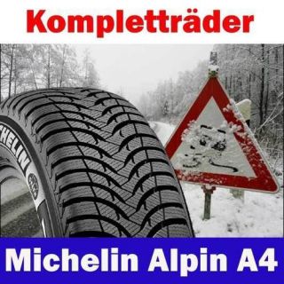 Winterraeder 16 Audi Alufelgen 205 55 Michelin Alpin A4 Winterreifen