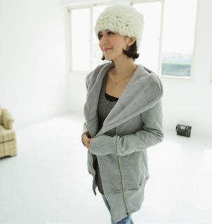 Casual Womens Long Sleeve Fleece Hoodie Outerwear S M