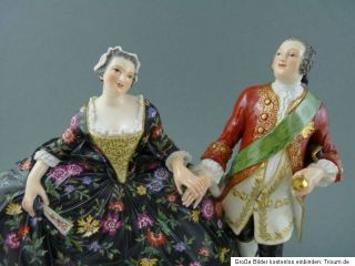 NP12.500€ Figur Liebesgruppe August III. + Maria Josepha Meissen 19