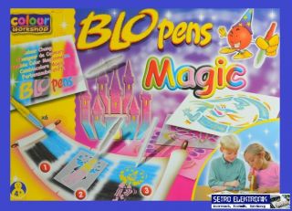 Blo Pens Zauberstifte Pustestifte Magic Pens inkl. Schablonen und