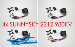 lIl 4x SunnySky 2212 950KV Brushless Motor Multicopter Quadcopter