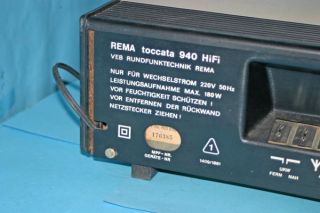 Rema Toccata 940 HIFI RFT Tuner Radio Receiver DDR generalüberholt