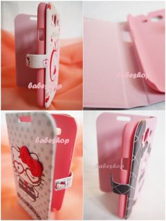 10 Styles Hello Kitty Cute Leather Flip Case Cover for Samsung Galaxy