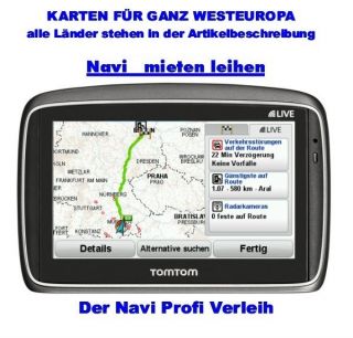 Leihen Mieten TomTom 950 GO Navi mit Westeuropa Karten 0636926030816