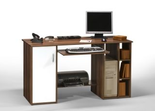 Computertisch Schreibtisch Tisch PC Workstation Mod.T978 Nussbaum
