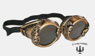 Steampunk Brille goggle Antik Look Import USA classic gothic gold