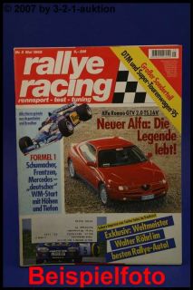 Rallye Racing 5/95 Alfa GTV Mitsubishi 300 GT Fiat Coup