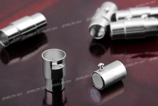 Metall Verschluss Magnetverschluss Zylinder Silber Fa CHARMS