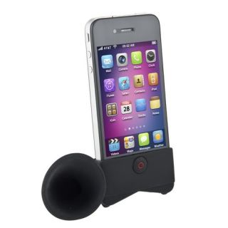 Colorful Cute Portable Silicone Horn Stand Amplifier Speaker For