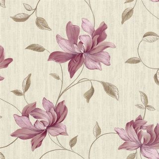 Pink / Brown / Cream   511024   Floral   Belissima   Elegance   Rasch