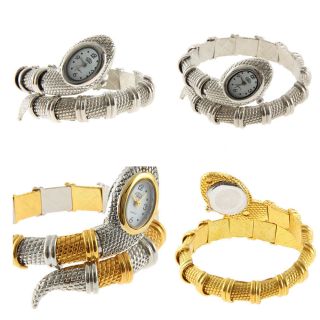New Fashion Snake Steel Bracelet Women WristWatch Squartz WTH006