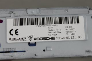 Porsche 996 986 Boxster Radio CR 22 Becker
