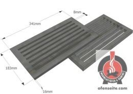 18 x 34 Gussrost Brennraumrost Tafelrost Ascherost Kaminrost Feuerrost