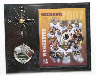 2007 Washington Redskins Team Picture Clock